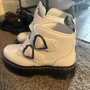 Dr Martens Devon Heart Leather Platform Boots